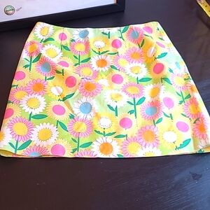 LILLY PULITZER  yellow sunflower skirt
